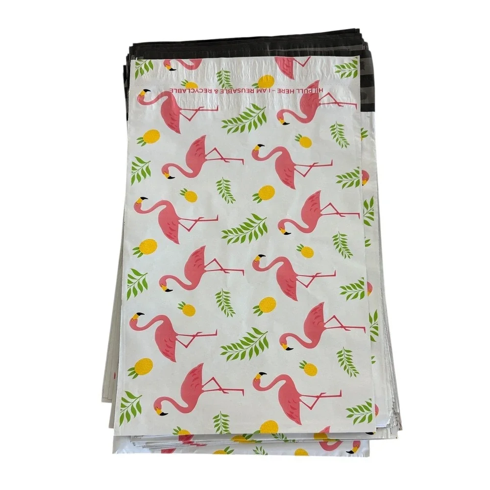 Flamingo Pineapple Mailer Shipping Bags 20 - 10x13 inch‎ Reusable Waterproof